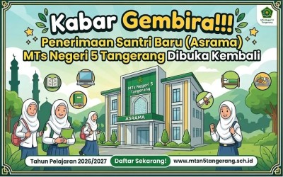 Penerimaan Santri Baru (Asrama) Dibuka Kembali